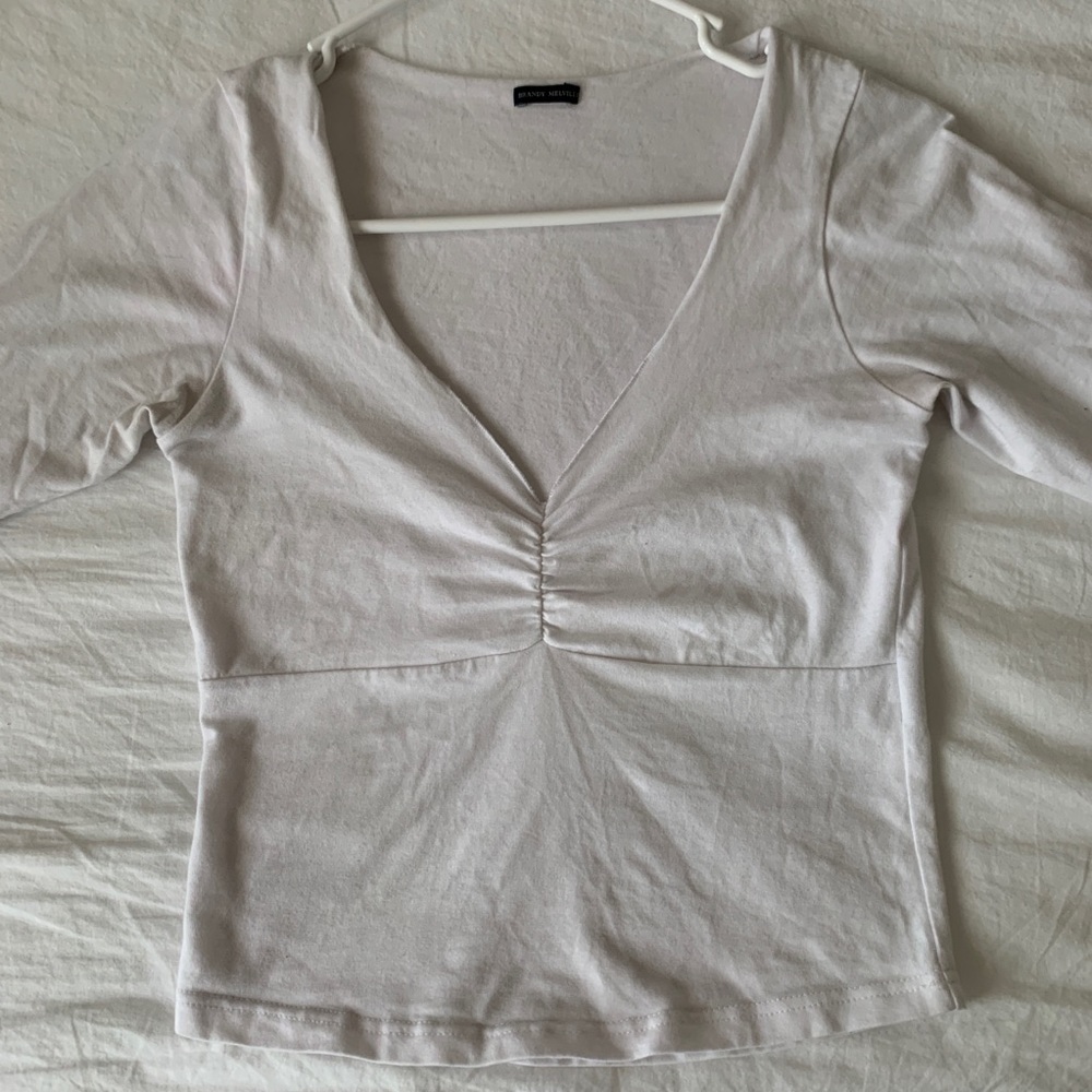 brandy melville white gina top